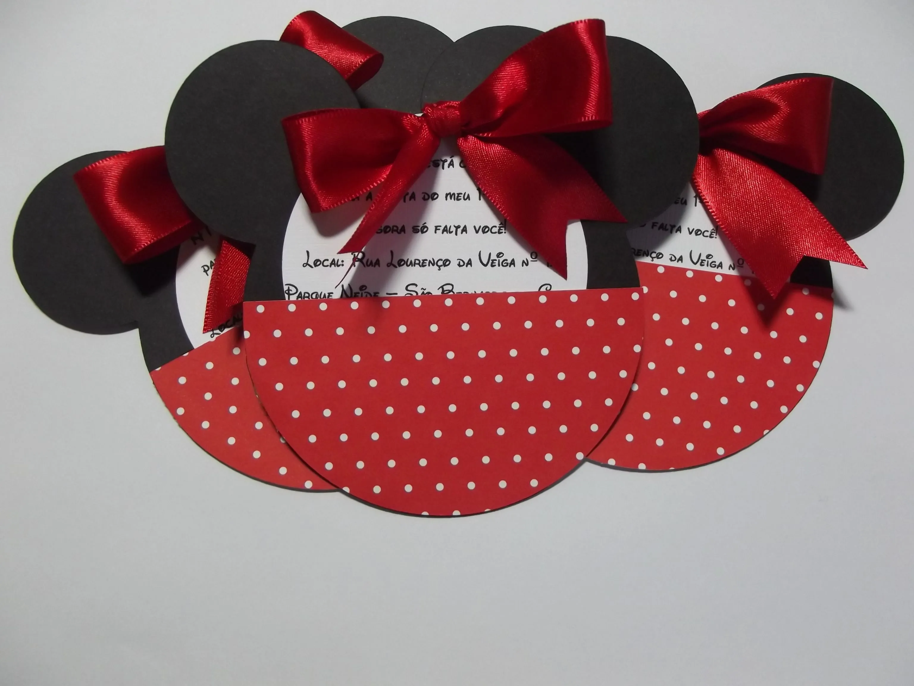 Convite De Aniversário - Minnie | Simples Detalhes | Elo7