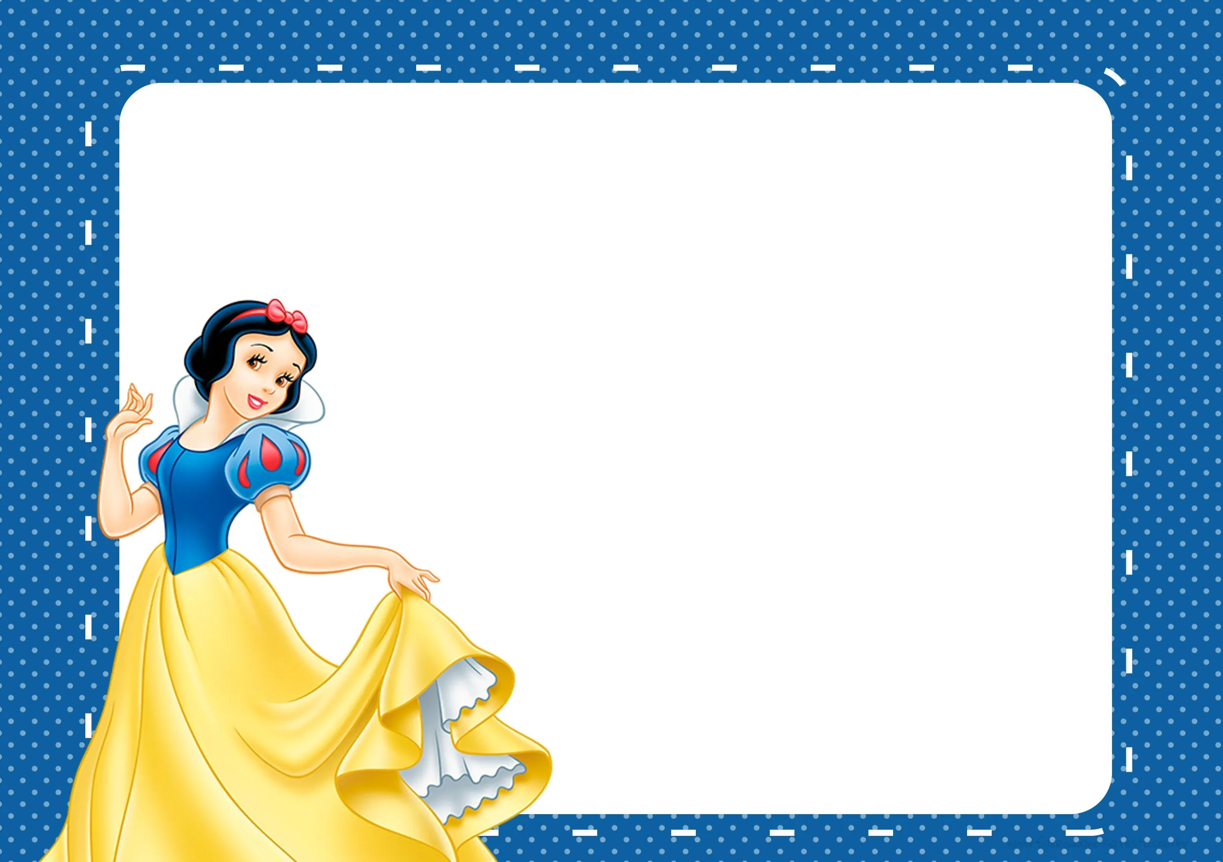 Convite Branca de Neve Azul - Fazendo a Nossa Festa | Convite branca de neve,  Branca de neve, Fotos branca de neve