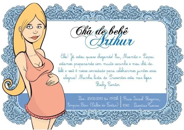 Convite de chá de bebé masculino para copiar - Imagui