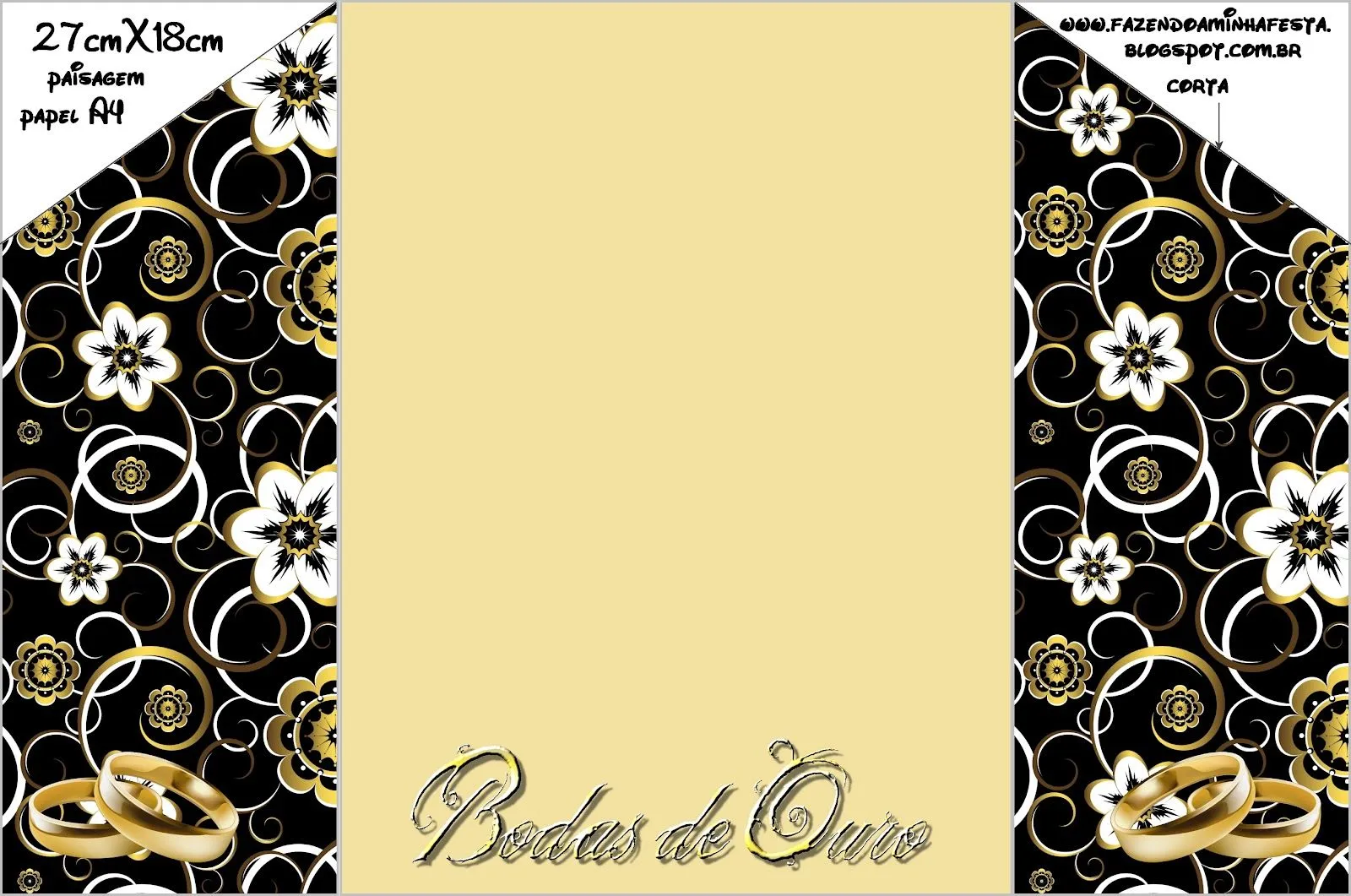 Convites para Bodas Diversas com Envelope, Prontos para Imprimir ...