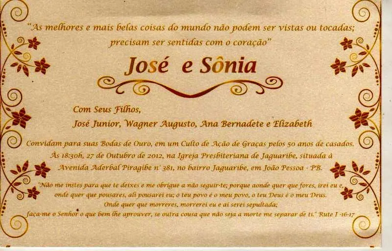 Irmãos Accioly e Sônia celebrarão diante de Deus e da Igreja suas ...