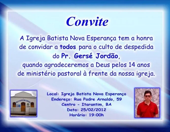 CONVITES EVANGÉLICOS :: Avaré - Guia Avaré Guia Oficial da Cidade ...