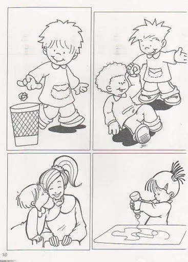 Convivencia para colorear - Imagui