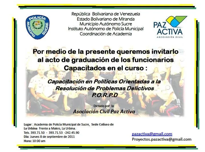 Convivencia y Seguridad Ciudadana en Venezuela: Invitación a la ...