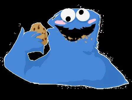 cookie monster doodle by pumpkin-hime on deviantART