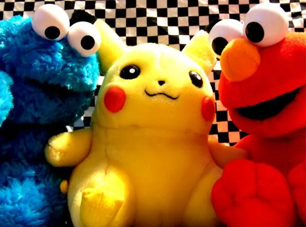 deviantART: More Like cookie monster pikachu elmo by chyanneypoo