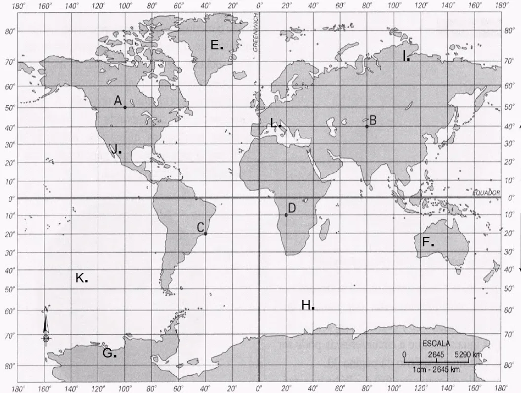 Coordenadas geográficas: ejercicio práctico II | Geografía