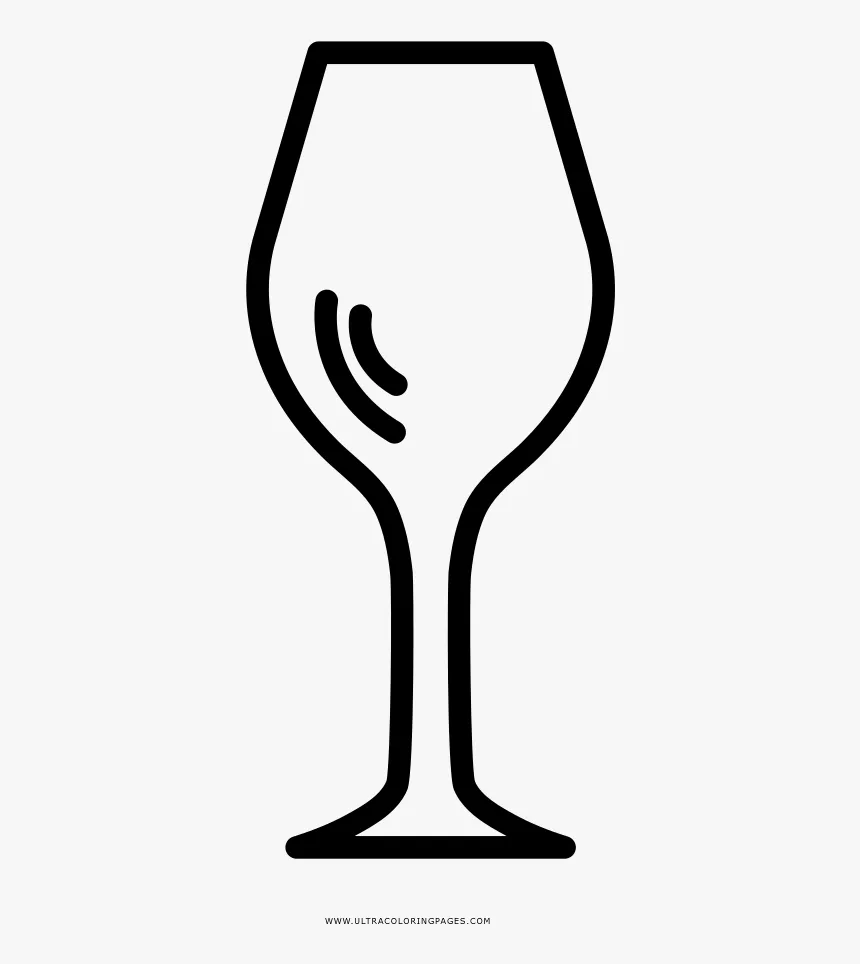 Copa De Vino Página Para Colorear - Champagne Stemware, HD Png Download ,  Transparent Png Image - PNGitem