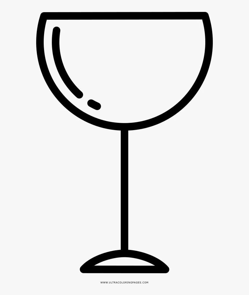 Copa De Vino Página Para Colorear, HD Png Download , Transparent Png Image  - PNGitem