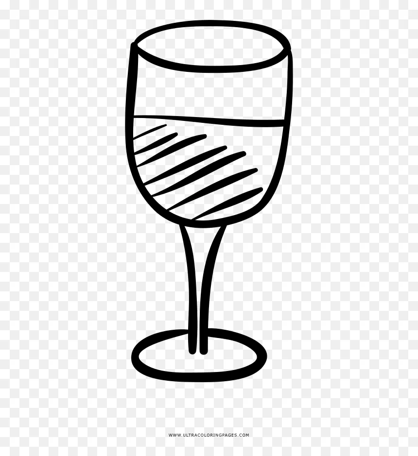 Copa De Vino Página Para Colorear - Wine Glass, HD Png Download - vhv