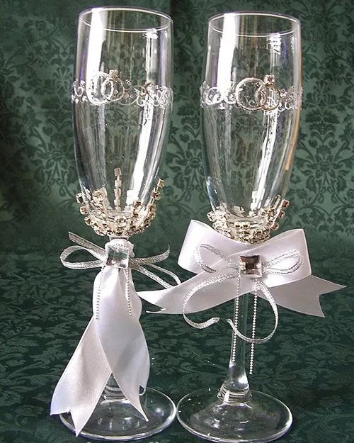 Copas de decoradas para bodas - Imagui