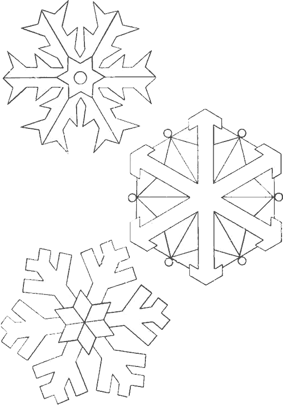 Copos de Nieve para imprimir y colorear ~ Dibujos para Colorear ...
