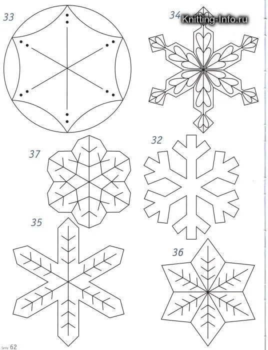 Como hacer Copos de Nieve o Snowflakes de Papel <sub>Adornos ...