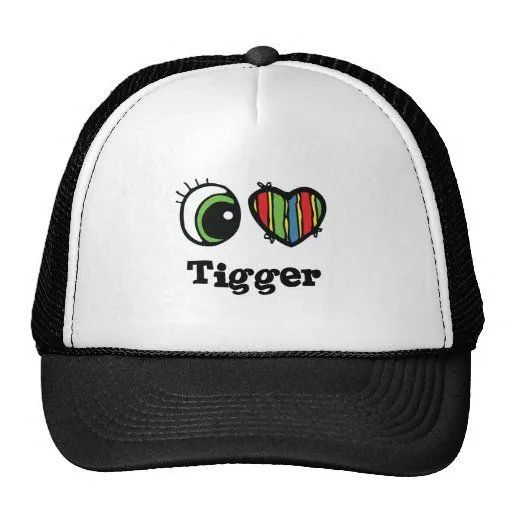 I corazón (amor) Tigger Gorra de Zazzle.