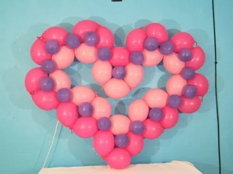 Corazon con globo bipolo- Decoraciones con globos - YouTube
