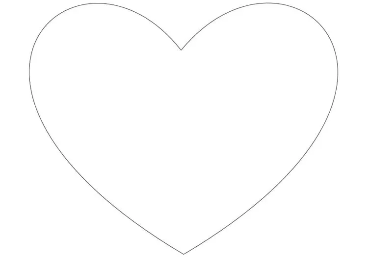 corazón grande Colouring Pages