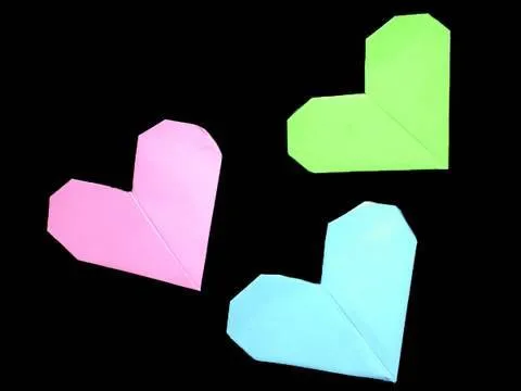 Cómo hacer un corazón de papel - YouTube