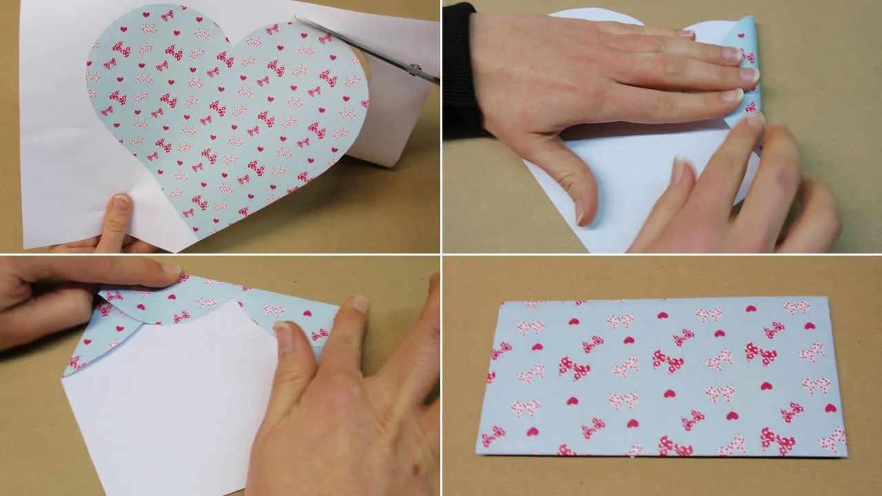 Hacer un sobre con un corazón para San Valentín