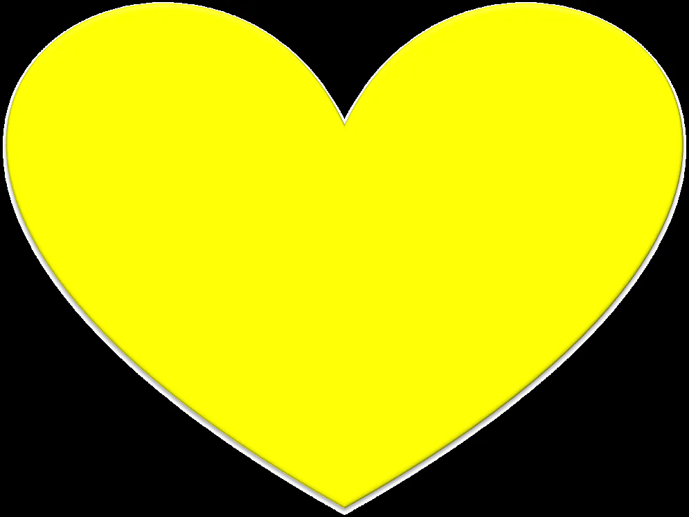 Corazones de color amarillo | Poemas y Corazones