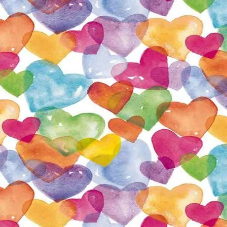 Corazones de colores | Fondos decorativos | Pinterest | Facebook ...