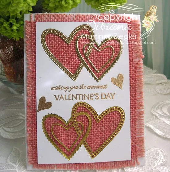 Corazones Dorados en Yute Rosado para San Valentín! - A Crear Se Dijo!