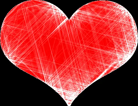 corazones con efectos png transparente