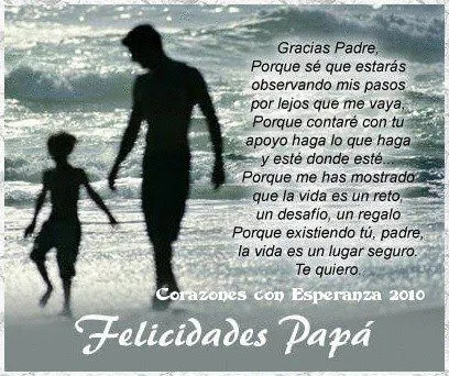 Corazones con esperanza ♥: Feliz día del padre