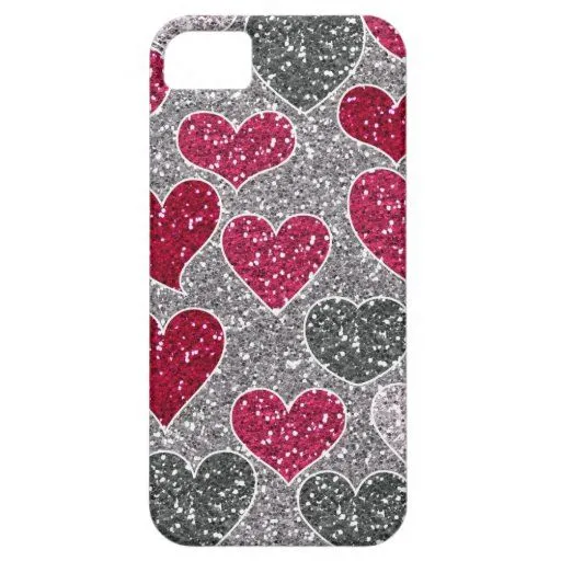 Corazones felices de Bling del amor del brillo del iPhone 5 ...