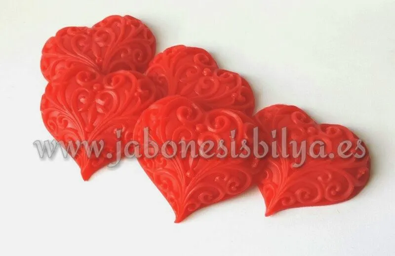 Corazones de filigrana | Jabones Isbilya