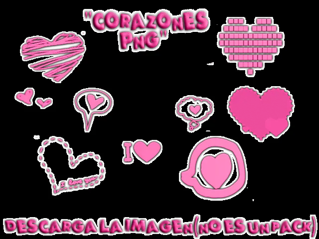 Corazones png's rosas by MiluuPs on DeviantArt