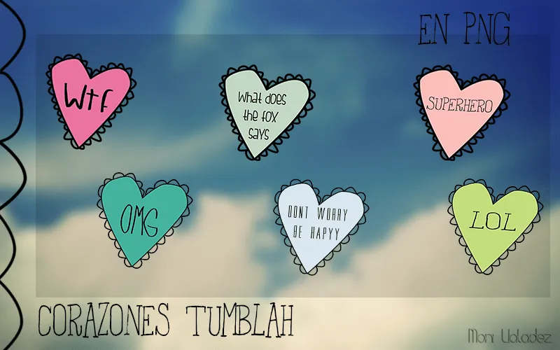 Corazones Tumblah en PNG by MoniPotato on DeviantArt