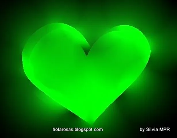 Corazones verdes para FaceBook - Imagui