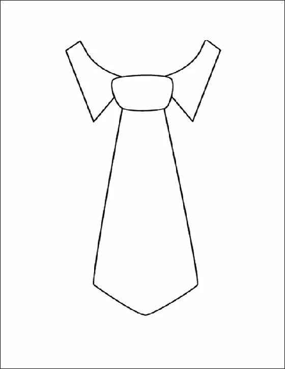 Corbata dibujo para colorear | Dibujos para colorear | Clases ...