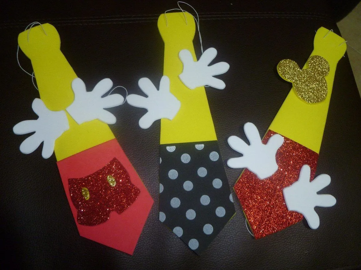 Corbatas De Mickey Mouse Para Fiestas Infantiles - BsF 40,00 en ...