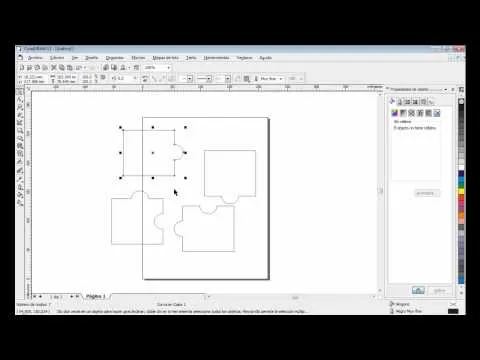 CorelDraw 12 - como hacer un ROMPECABEZAS - YouTube