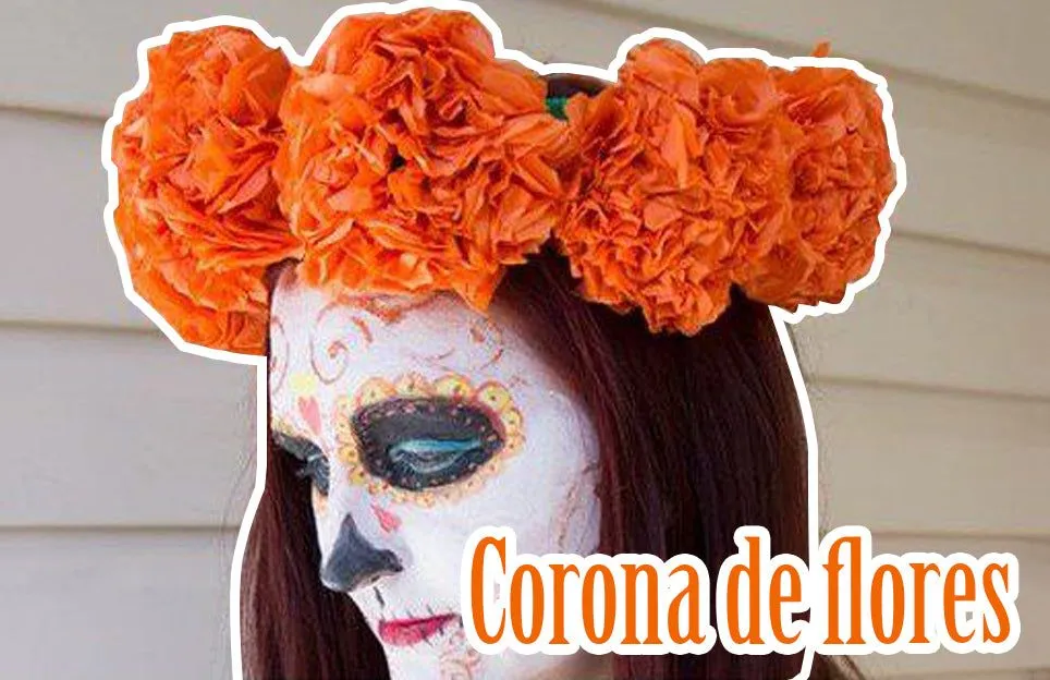 Corona de flores de Cempasúchil – Mónerick Papelerías