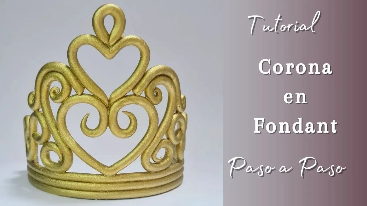 Cómo hacer una Corona en Fondant // Fondant Crown// Figuras Fondant -  YouTube