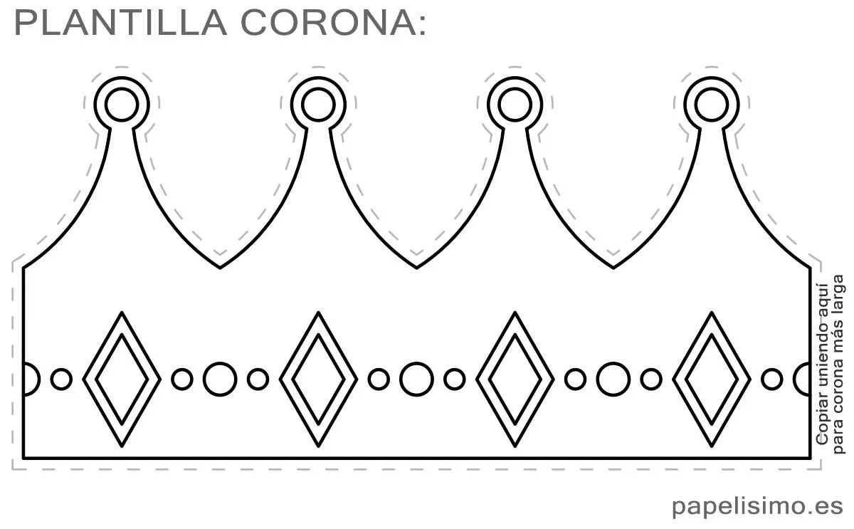 Cómo hacer una corona de goma eva (con plantillas) | Papelisimo