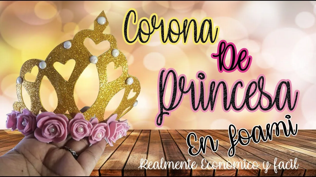 CORONA PARA PRINCESA EN FOAMI - YouTube