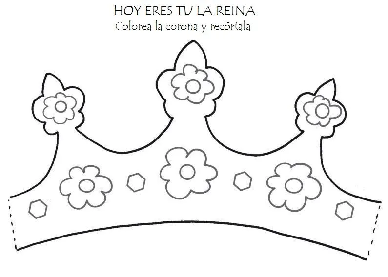 Dibujos de coronas de reinas para colorear - Imagui