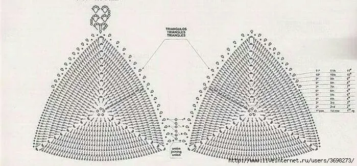 Corpiño | Crochet | Pinterest | Bikinis and Crochet