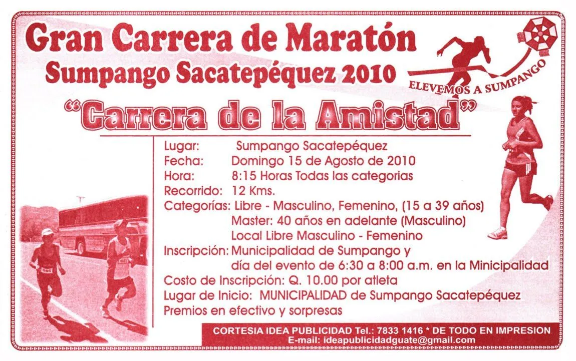 CORRER ES VIDA!!!: Este Domingo, 15 de Agosto. Carrera de la ...