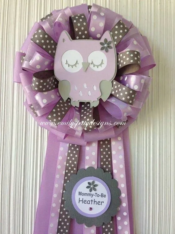 Corsage Baby Buho para futura mamá. por designsbyemilys en Etsy