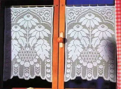 Cortinas tejidas crochet | Manualidades