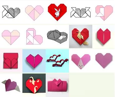 Mas cosas divertidas: papiroflexia 60 modelos de corazones con ...
