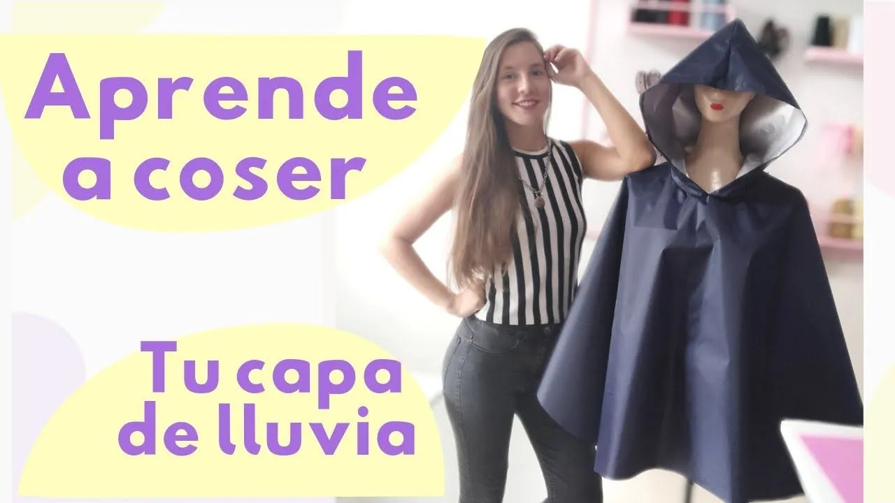 Cose tu capa de lluvia! moldes gratis, y clase de costura - YouTube