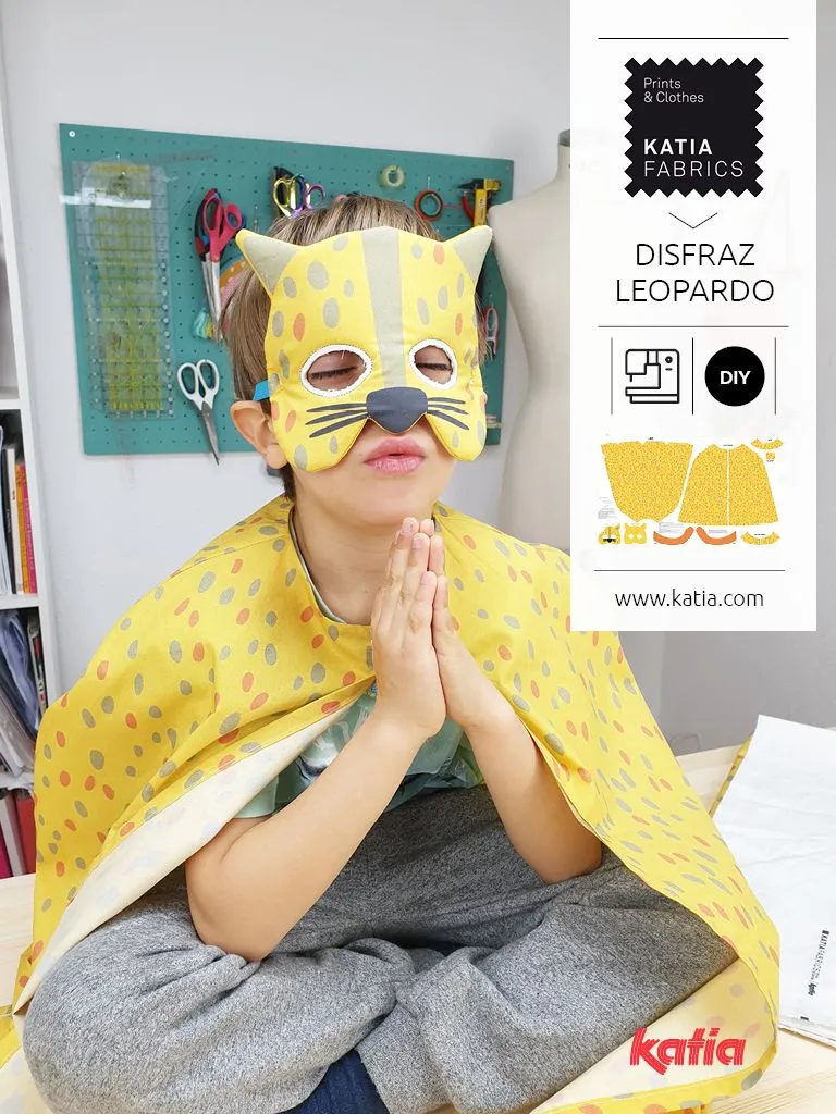 Cómo coser un disfraz de leopardo para niños paso a paso