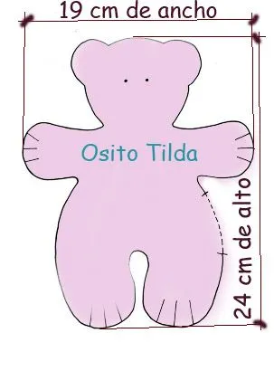 cosiendo y aprendiendo: Tutorial osito tilda