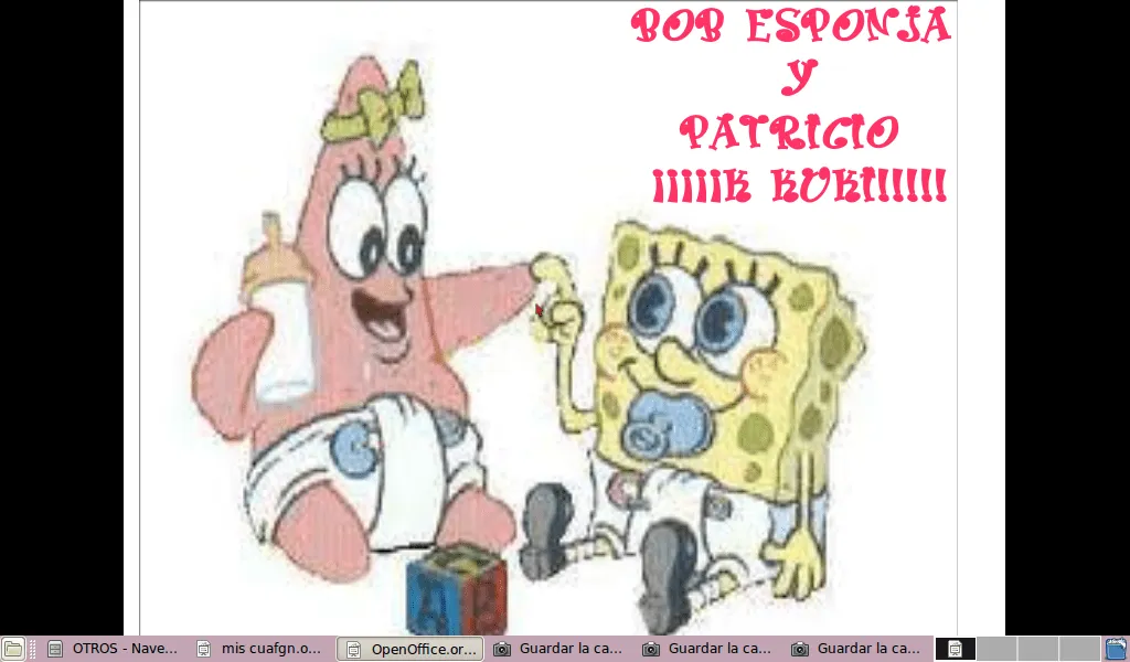 Nuestras cosillas: BOB ESPONJA Y PATRICIO BEBES ¡¡¡¡K KUKI!!!