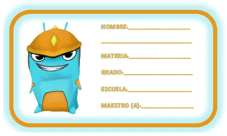 Cositas~: Etiquetas Para Cuadernos Ó Libros Escolares